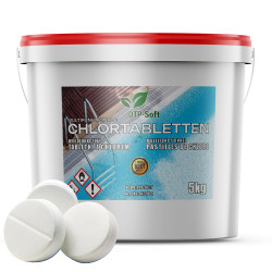 Chlor Tabletki Chlorowe Multifunkcyjne białe chemia basenowa 5kg