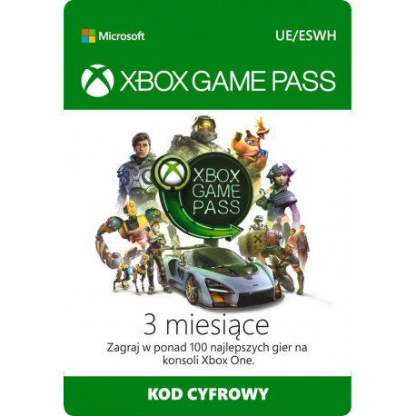 Microsoft Abonament Game Pass 3 miesiące