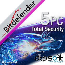 Bitdefender Total Security Multi-Device 5 PC / 2 lata