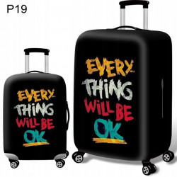 Pokrowiec ochronny na walizkę etui "Every Thing Will Be OK"
